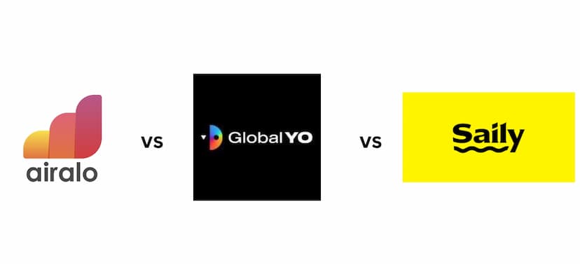 Airalo | Global YO eSIM+ | Saily | Comparison of the Best eSIM Cards
