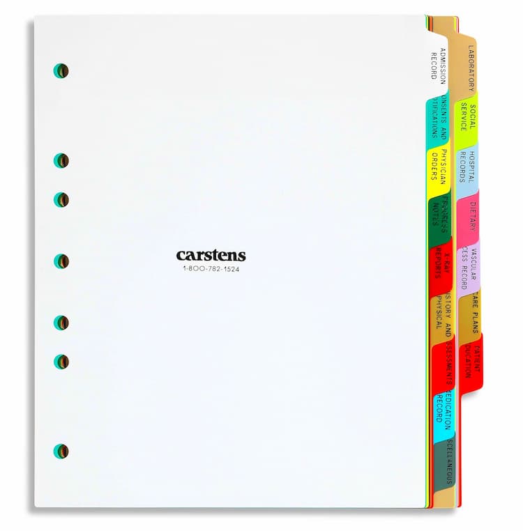 Medical Filing Supplies