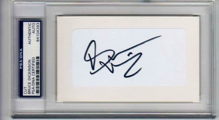 Entertainment Collectible Cut Signatures