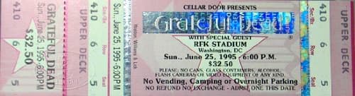 Entertainment Collectible Ticket Stubs