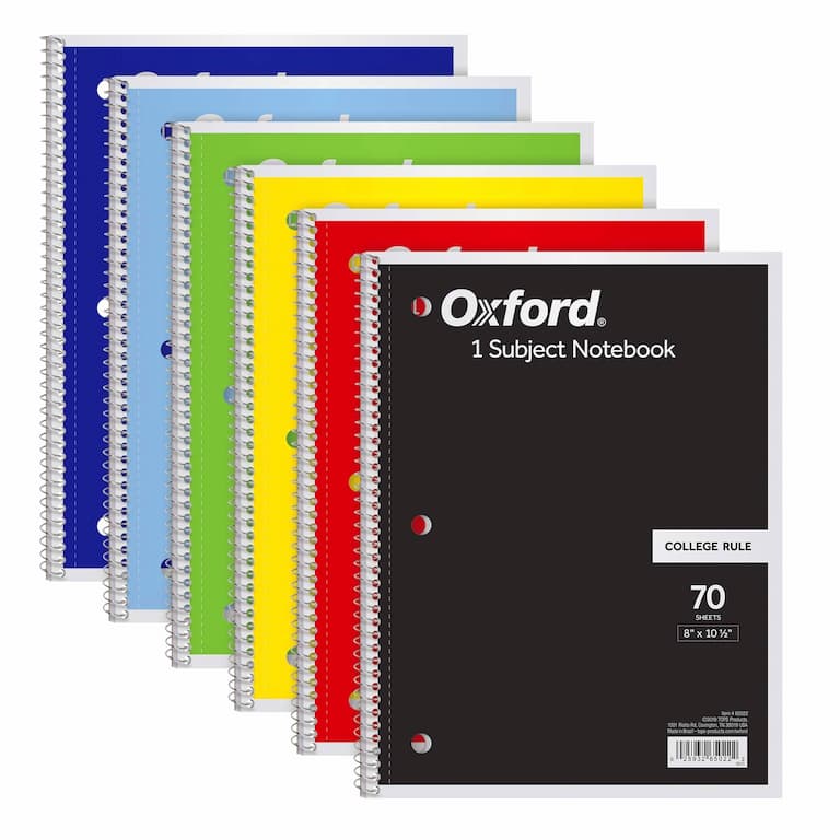 Subject Notebooks