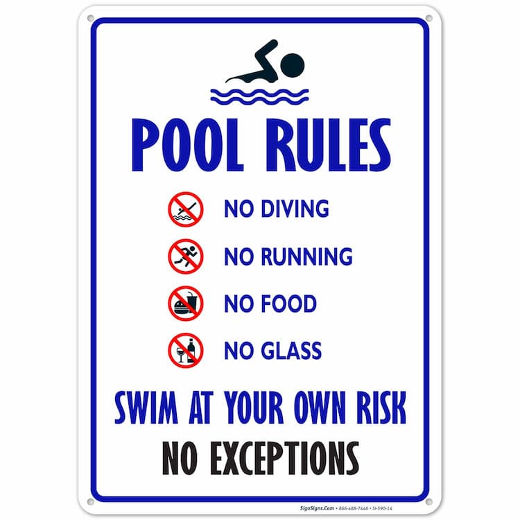 Pool Safety Signage