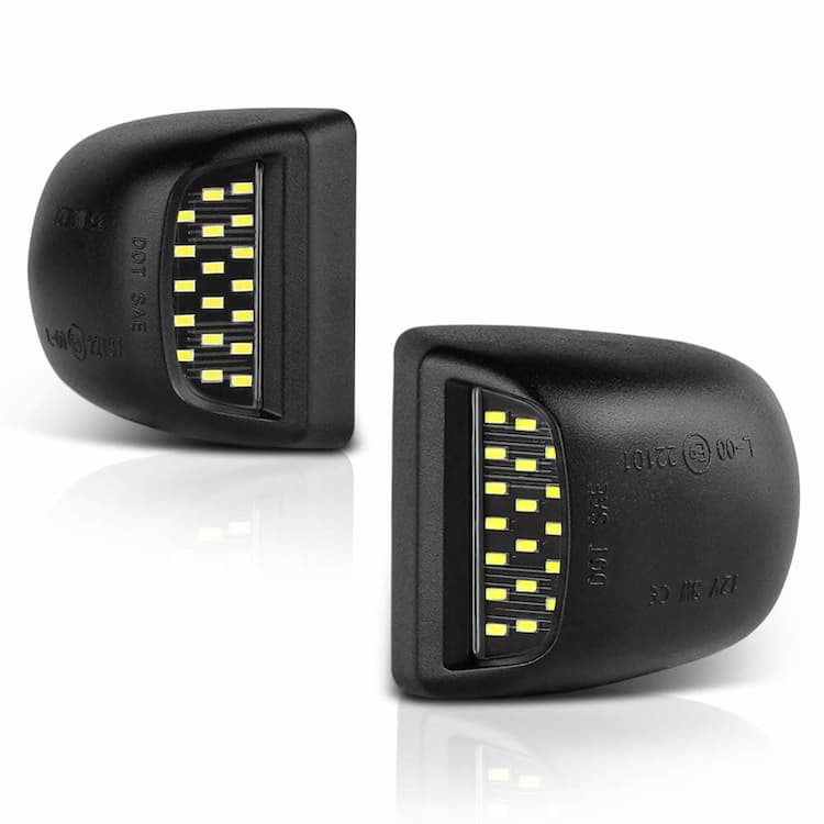 Automotive License Plate Light Assemblies