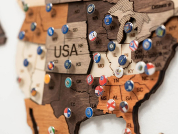  Wooden Maps